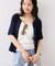 【再入荷】ウエストタックカーディガン/イージーケア