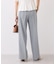 ベルトディティールタックワイドパンツ/イージーケア・接触冷感