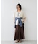 気流染めフレアースカート/イージーケア