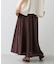 気流染めフレアースカート/イージーケア
