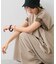 【WEB限定】天竺袖配色ワンピース
