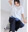 ボクシークロップド刺繍Tシャツ