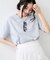 ボクシークロップド刺繍Tシャツ