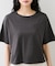 ボクシークロップド刺繍Tシャツ