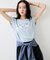 フォト＆ロゴプリントフレンチスリーブTシャツ/接触冷感