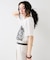 トロンプルイユプリントTシャツ