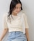 肩リボンTシャツ