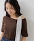 肩リボンTシャツ