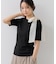 肩リボンTシャツ