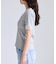 レーストリムVネックTシャツ/汗ジミ加工