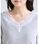 レーストリムVネックTシャツ/汗ジミ加工