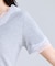 レーストリムVネックTシャツ/汗ジミ加工