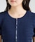 シアーボーダー半袖ニットカーディガン