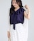 カットソーボウタイブラウス/接触冷感