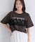 レースレイヤードロゴ半袖Tシャツ