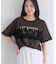 レースレイヤードロゴ半袖Tシャツ