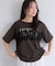 レースレイヤードロゴ半袖Tシャツ