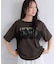 レースレイヤードロゴ半袖Tシャツ
