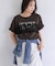 レースレイヤードロゴ半袖Tシャツ