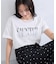 レースレイヤードロゴ半袖Tシャツ