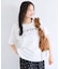 レースレイヤードロゴ半袖Tシャツ