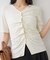 【WEB限定】フロントシャーリングトップス