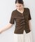 【WEB限定】フロントシャーリングトップス