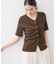 【WEB限定】フロントシャーリングトップス