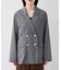 シアーチェックダブルジャケット/セットアップ対応