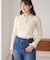 【WEB限定】ダブルカラーポロニットトップス