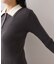 【WEB限定】ダブルカラーポロニットトップス