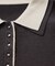 【WEB限定】ダブルカラーポロニットトップス