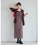 【MARY QUANT×VIS】チェックベロアドレープキャミワンピース