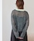 【WEB限定】透かしモヘアレイヤード襟配色ニット