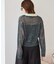 【WEB限定】透かしモヘアレイヤード襟配色ニット