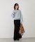 ワンポイント刺繍入りドレープスウェットプルオーバー