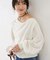 ワンポイント刺繍入りドレープスウェットプルオーバー