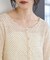 ドットシャーリングシアーカーディガン