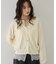 【WEB限定】裾レースドッキングクルーネックカーディガン