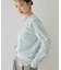 【WEB限定】裾レースドッキングクルーネックカーディガン