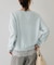【WEB限定】裾レースドッキングクルーネックカーディガン