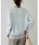 【WEB限定】裾レースドッキングクルーネックカーディガン