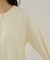 【WEB限定】裾レースドッキングクルーネックカーディガン