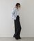 ヘリンボーンツイードリボンベルトパンツ/UVケア・イージーケア・WEB限定サイズ