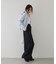 ヘリンボーンツイードリボンベルトパンツ/UVケア・イージーケア・WEB限定サイズ