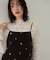 前後2WAYカラー刺繍ベロアキャミワンピース