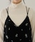 前後2WAYカラー刺繍ベロアキャミワンピース