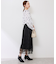 レースプリーツロングスカート