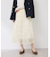 レースプリーツロングスカート