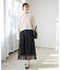 レースプリーツロングスカート